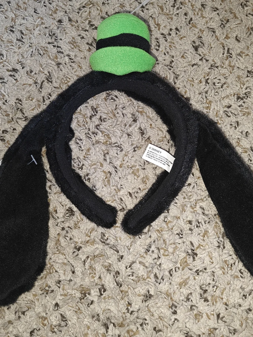 NWT Vintage Disney Plush Goofy Ear Headband in Black and Green Adult OS - Picture 3 of 4